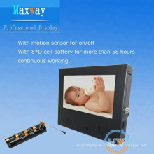 7-Zoll-batteriebetriebene digital Signage für LCD-Werbung